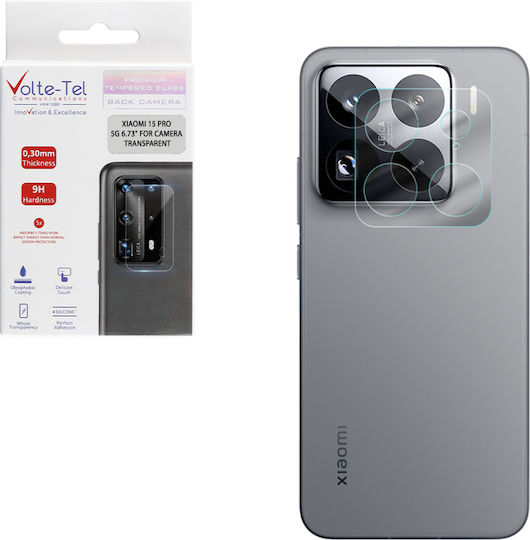Volte-Tel Kameraschutz Gehärtetes Glas Transparent für das Xiaomi 15 Pro 5G