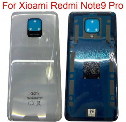 Xiaomi Redmi Note 9 Pro Batterycover W O Camera Lens White Original
