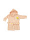 Miniworld Kids Hooded Bathrobe Pink