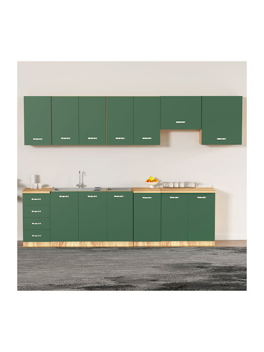 Комплект Кухненски Шкафове Висящи и Подови Green 60x32x49бр