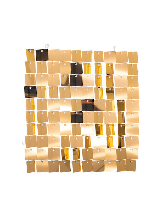 Nuova Vita Hanging Wall Decor Gold Made of Plastic 30x30cm