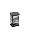 Rotho Babydesign Hipster Coș de Gunoi Plastic cu Pedală Negru 20lt 1buc