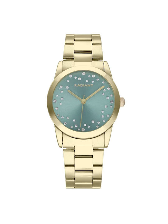 Radiant Watch with Gold Metal Bracelet