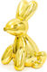 Ceramic Money Box Bunny Balloon Lucy Pomme Pidou M Gold