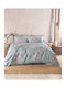 Rythmos Springtime Σετ Σεντόνια Υπέρδιπλα με Λάστιχο 165x205+25εκ. Πράσινο (4τμχ)