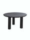 Dosun Rund Tisch Speisesaal mit Glasoberfläche Gray 120x120x75cm