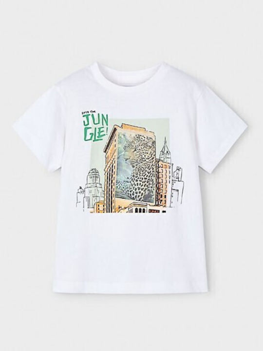 Mayoral Παιδικό T-shirt Λευκό