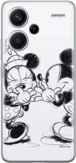 Disney Mickey Minnie Back Cover Σιλικόνης Λευκό (Redmi Note 13 Pro+)