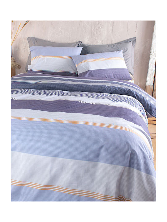Rythmos Duvet Set Single 160x240cm Boost Blue 2pcs