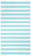 Aquablue Beach Towel with Fringes 180x90cm.