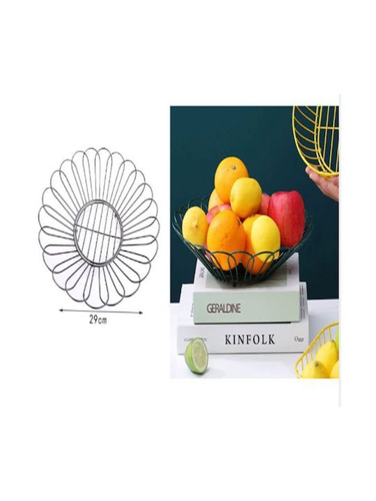 SDS Metallic Black Fruit Bowl 29x13x7.5cm