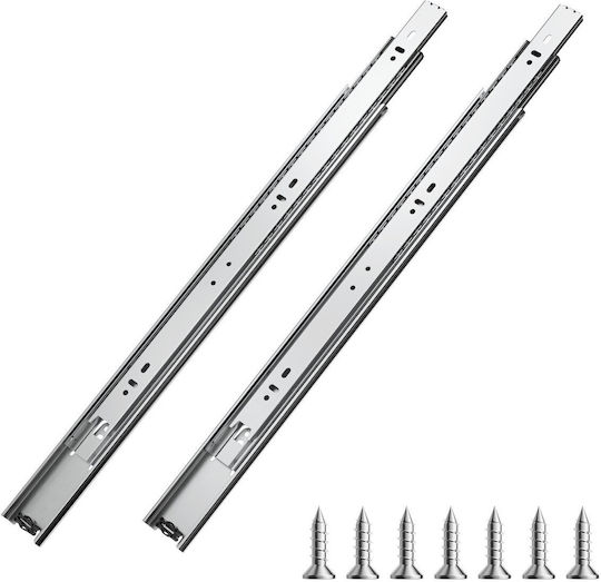 Vevor Cabinet Drawer Slides Side Mount 18 Inch 10 Pairs Replacement Load 100 Lb