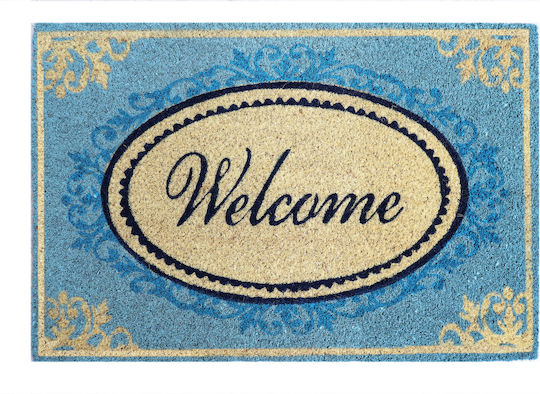 Multicolour Coconut Tree Doormat 60x40cm Multicolours