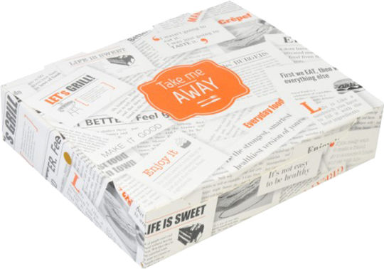 RoisBros Set de 25 Cutii de carton Cutii Crepe 22x18x5cm Easy Open