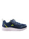 Παιδικά Sneakers με Σκρατς Navy Μπλε