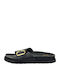 Mardale Leder Flache Sandalen für Damen in Schwarz Farbe