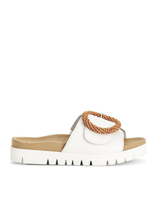 Gabor Leather Women's Flat Sandals Anatomic in ...