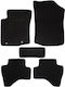 Set of Front and Rear Mats 4pcs for Peugeot 107 2005-2014 Black