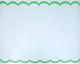 Ράνερ Διακόσμισης Scalloped Edge Blue Green