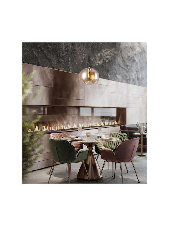 Agora Lighting Регулируема Висящо Осветително Тяло Cindy Топка с Цокъл E27 25x15x125см.