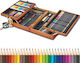 Bakaji Painting Set Wooden 185pcs