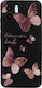 Vivid Silicone Case Redmi A2 Butterfly Black Pink 5213015674295