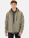 Χειμωνιάτικο Μπουφάν Softshell Αδιάβροχο και Αντιανεμικό Χακί