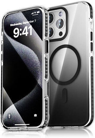 Premium Back Cover Silicone Waterproof Black (iPhone 15 Pro)