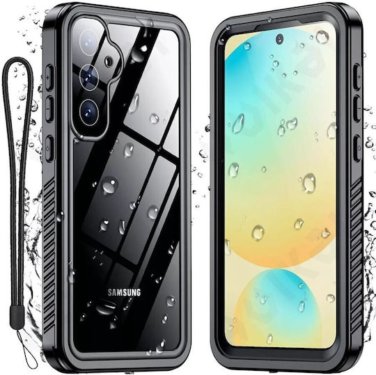 Shellbox 360 Full Cover Σιλικόνης / Πλαστικό Αδιάβροχο Μαύρο (Galaxy S25+)
