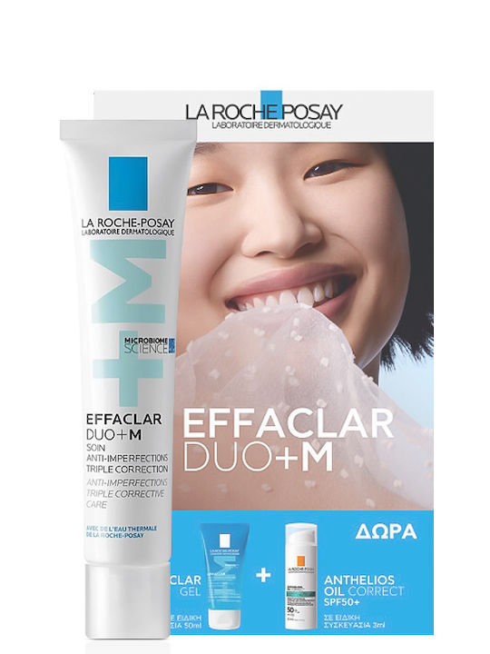 La Roche Posay Effaclar DUO+M Σετ Περιποίησης για Ενυδάτωση & Κατά της Ακμής 3τμχ