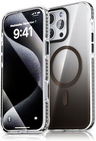 Premium Back Cover Silicone Waterproof Gray (iPhone 15 Pro Max)