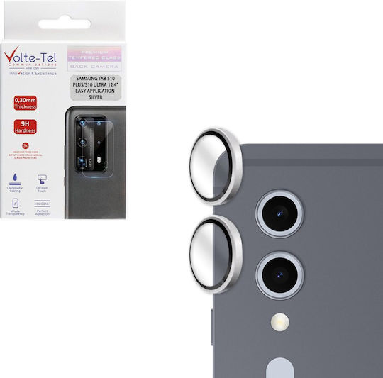 Volte-Tel Glass Cover Camera Protection Tempered Glass Silver for the SAMSUNG TAB S10 PLUS, S10 ULTRA