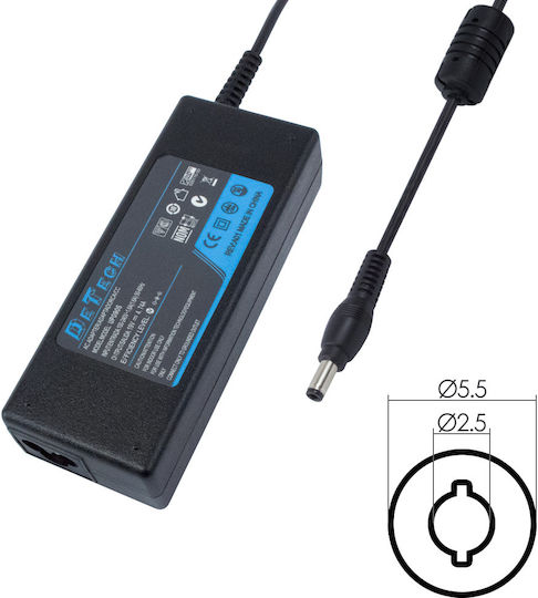 Detech Τροφοδοτικό 12v 5.0a 5.5*2.5 240