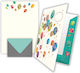 Quire Envelope Correspondence with Adhesive 1pcs in Multicolour Color