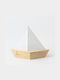 Raeder Candle Holder suitable for Tealights Wooden in Beige Color 16.5x15x15cm 1pcs