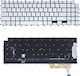 Laptop Keyboard Samsung Galaxy Book Pro Np950 950xdb ‎np950xdb Np950xdb-ks1br Kb1us 20f8b-uk Single Fan Us No Frame Backlight White Code 41212usblwhite