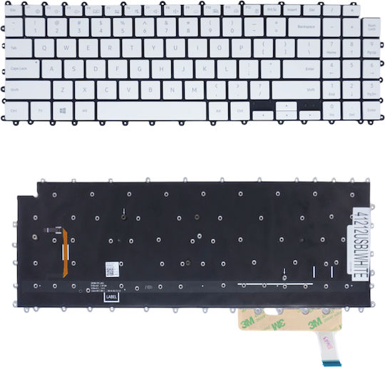Laptop Keyboard Samsung Galaxy Book Pro Np950 950xdb ‎np950xdb Np950xdb-ks1br Kb1us 20f8b-uk Single Fan Us No Frame Backlight White Code 41212usblwhite