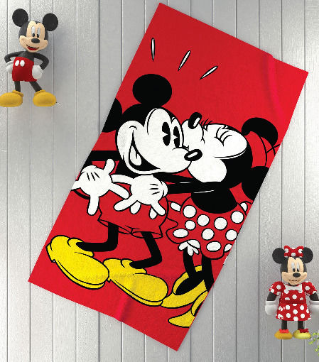 Children's Towel 75x150cm 100% Cotton Disney Tac Mickey Minnie
