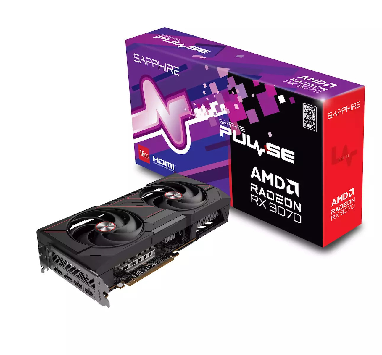 Sapphire Radeon RX 9070 16GB GDDR6 Pulse Κάρτα Γραφικών