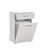 Homeplus Badezimmerschrank B52xT38xH83cm Weiß