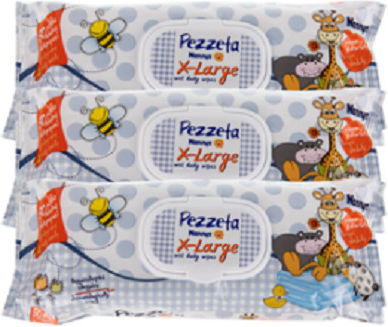 Nannys X-Large Μωρομάντηλα χωρίς Οινόπνευμα & Parabens 3x50τμχ
