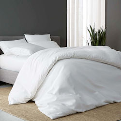Bettwäsche-Set Einzelbett Polycotton 3-teilig Pucioasa Weiß Bettwäsche-Set Einzelbett Polycotton 3-teilig Pucioasa Weiß