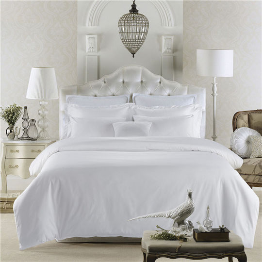 Hotel-Stil Bettwäsche-Set 100% Baumwolle 2 Personen