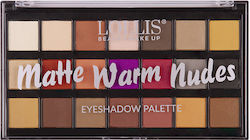 Lollis Beauty Make Up Παλέτα Matte Warm Nudes