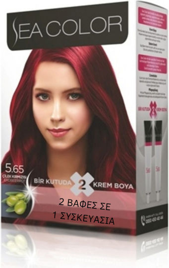 Sea Color Βαφή Μαλλιών 5.65 Strawberry Red