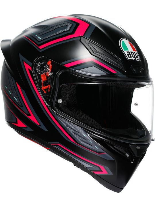AGV K1 S Sling Matt Black / Pink Motorcycle Hel...