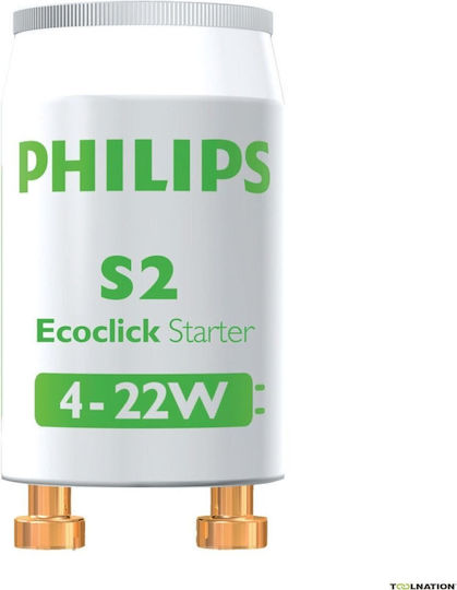 Εκκινητής Φθορισμού Λευκός 4-22w Ecoclick S2 Philips