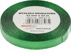 Brewis Κορδέλα Γκλίτερ 12mm Wb12-4 Πράσινη