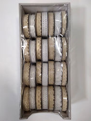 Decorative Ribbon Polsirhurt H019 Lace 1.5cmx3m Set-28 Pieces Mix White Ecru Decorative Ribbon Polsirhurt H019 Lace 1.5cmx3m Set-28 Pieces Mix White Ecru