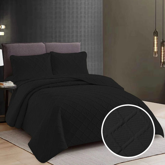 Pucioasa Κουβερλί Σετ Υπέρδιπλο Black 230x250cm 3τμχ